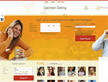 Tablet Screenshot of germany-date.com